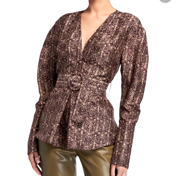 NWOT- SIR The Label Silk Top - Picture 7 of 8